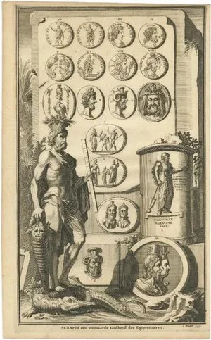 Goeree, Egyptian or Greek God Serapis, 1700, Print