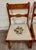 Traditional Antique Regency / Duncan Phyfe Style Floral Needlepoint Dining Chairs - Pair For Sale - Image 3 of 9