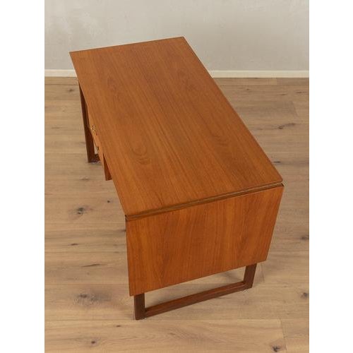 Wood Vintage Teak Veneer Desk, 1960s For Sale - Image 7 of 11