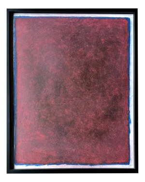 Rolf Hans, Large Framed Monochrome Oil Pastel on Cardboard, 1986