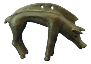 Ceramic Sculpture Depicting a Wild Boar from Bottega Gatti Faenza, Italy, 20th Century