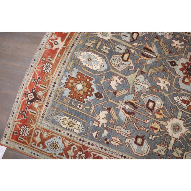 Antique Zabihi Collection Persian Bidjar Accent Rug - 4'5" x 7'6" For Sale - Image 4 of 8