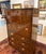 Hickory Manufacturing Company Vintage 1970s Campaign-Style Oak Gentleman's Chest For Sale - Image 4 of 9