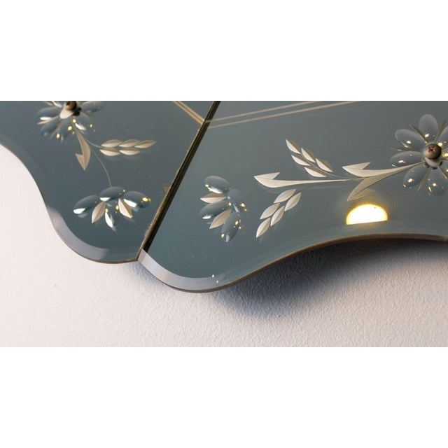 Venetian Style Mirror with Period Facets For Sale - Image 9 of 15