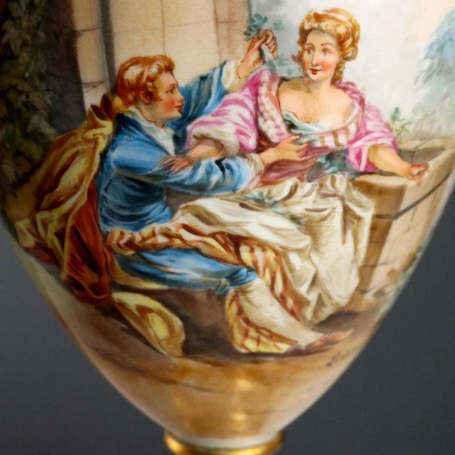 Sèvres Porcelain Vases, Set of 2 For Sale - Image 4 of 13