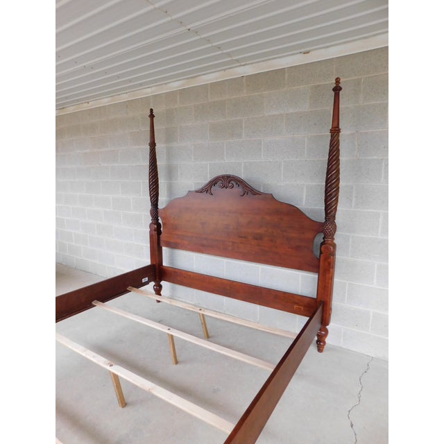 Wood Ethan Allen British Classics California King Size Poster Bed For Sale - Image 7 of 17