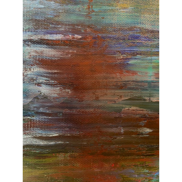 Contemporary Abstract Oil on Linen "Abstract Informal 2023-2104-11" by Robert Niesse For Sale - Image 6 of 8