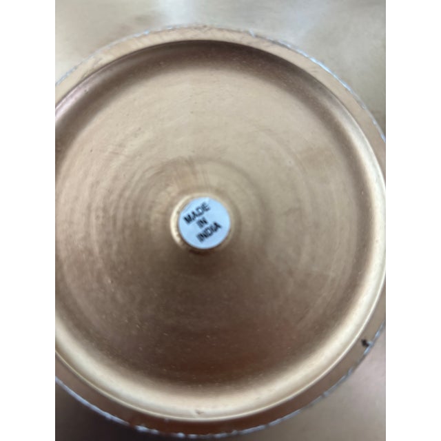 Dana Gibson Dana Gibson Hand Painted Tole Sultan Bowl For Sale - Image 4 of 4