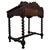19th Antique Century English Victorian Carved Oak Writing Table with Leather Top For Sale - Image 9 of 11