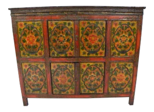 Late 19th Century Tibetan Chest