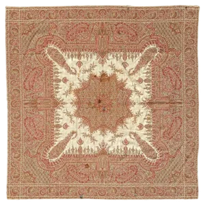 French Kashmir Square Shawl, 1890s