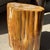Oval Side Table in Petrified Wood, 1980s For Sale - Image 14 of 18