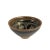Chinese Chinese Ware Brown Black Glaze Characters Ceramic Bowl Cup Display For Sale - Image 3 of 6
