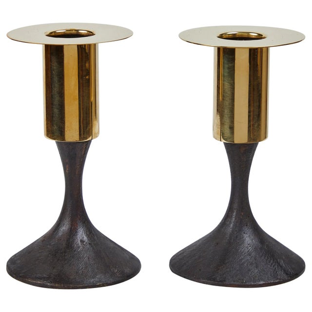 Carl Auböck brass #7234 candleholder. Designed in the 1950s, this versatile and minimalist Viennese candleholder is...