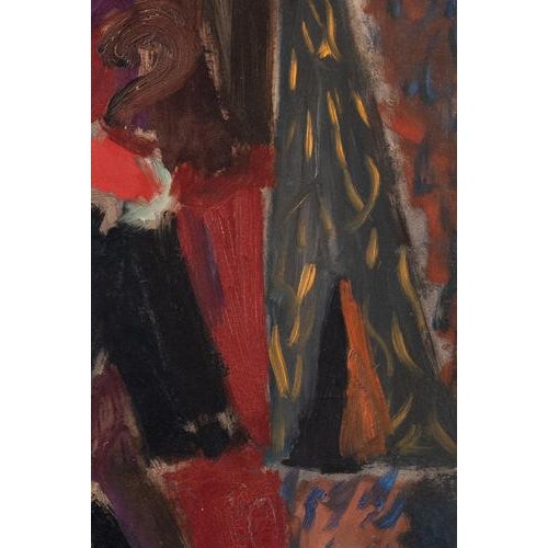 Fernand Dubuis, Study for the Cellist, Oil Painting on Canvas, 1948 For Sale - Image 6 of 11