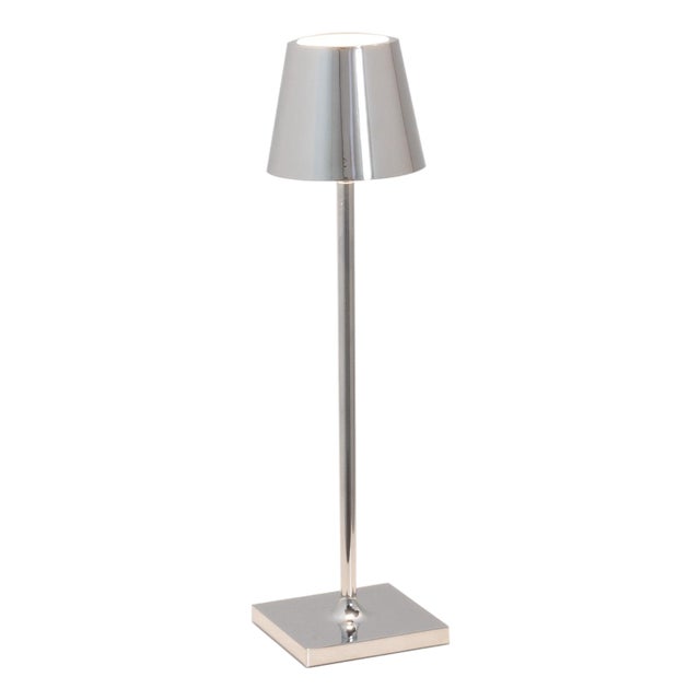 Zafferano Poldina Micro Lamp, glossy Chrome For Sale