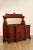 High Quality Antique Mahogany Sideboard Server with Carved Grapevine Drawer Pulls and Acanthus Feet, Beveled Mirror...