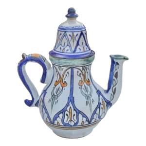 Mid 20th Century Andalusian-Patterned Ceramic-Art Decorative Teapot