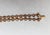 1960s Vintage 1960s Signed Napier 2-Strand Goldtone Faux-Topaz Beaded Bracelet For Sale - Image 5 of 8