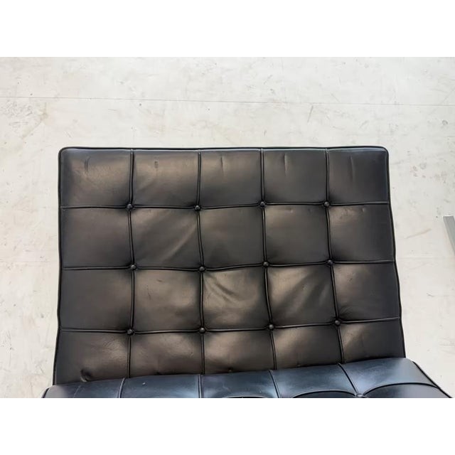 Leather Barcelona Chairs by Ludwig Mies van der Rohe for Knoll Inc., Set of 2 For Sale - Image 11 of 17