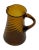 1940s Vintage Amber Twisted Ribbed Glass Pitcher For Sale - Image 5 of 5