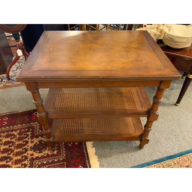 1980s Ethan Allen Tiered Side Table | Chairish