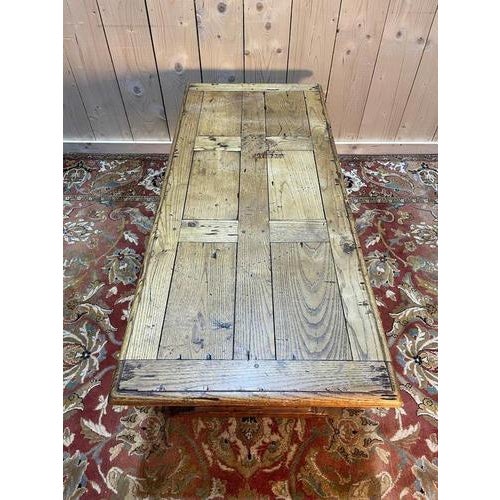 Wood Monastery Coffee Table in Parquet Oak For Sale - Image 7 of 8