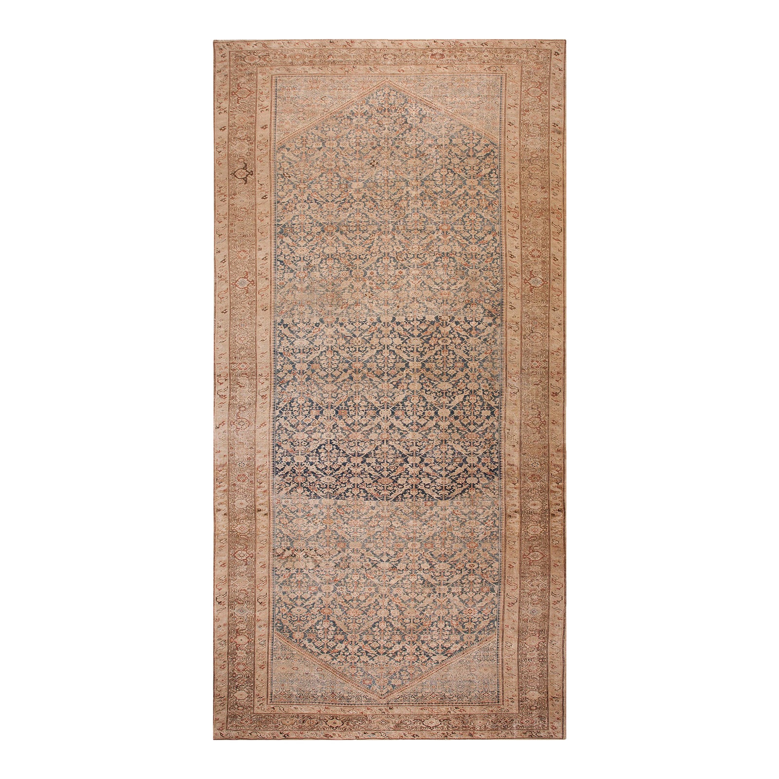 Remarkable Navy Ground Color and Camel Border With Allover-Floral ...