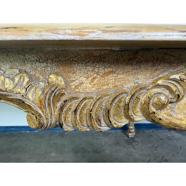 Wood French Provincial Style Dining Table C. 1930's For Sale - Image 7 of 13