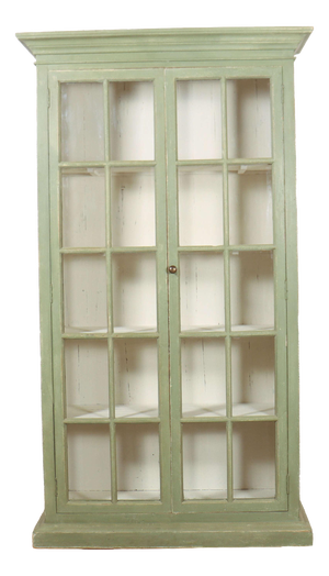 19th Century English Glazed Display Cabinet, 1890s