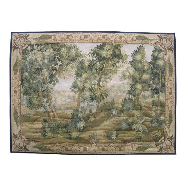 Vintage Tapestry Depicting a Hidden Forest For Sale