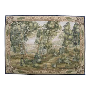 Vintage Tapestry Depicting a Hidden Forest