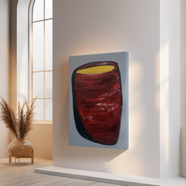 "The Vessel" Canvas hand stretched Painting Richard Gene Barbera Artist Larger Size 24wx36h x3, Heavy Canvas unFramed...