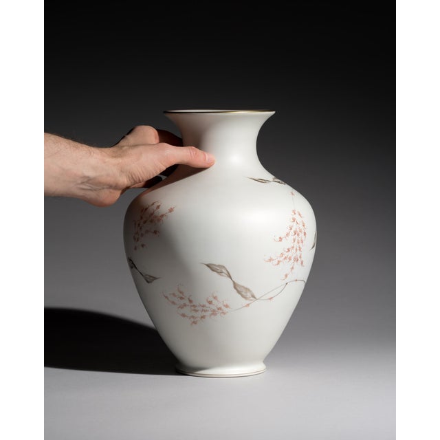 Silky Glazed Hand-Painted Vases by Fritz von Stockmayer for Rosenthal, 1940s, Set of 2 For Sale - Image 6 of 18
