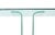 Italian Mid Century Modern Large Bent Glass Console Sofa Table For Sale - Image 4 of 9
