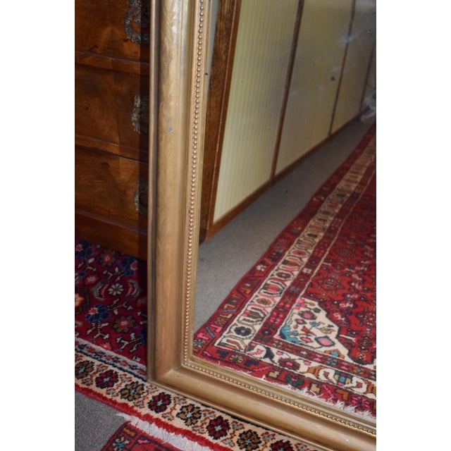 19th-Century French Gold Leaf Louis Philippe Mirror For Sale - Image 4 of 5