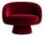 Batik Burgundy Velvet Chair by Alexandre Ligios For Sale