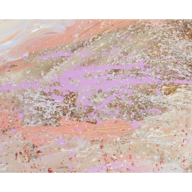 Signed 1980s Abstract Acrylic Landscape by Harry Hilson For Sale - Image 4 of 7