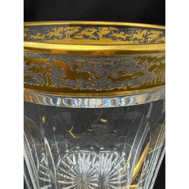 Glass Mid 20th Century Josair Crystal Ice Bucket For Sale - Image 7 of 10
