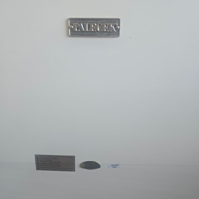 Contemporary Palecek Harper Modern Faux Shagreen Top Console Table For Sale - Image 3 of 3