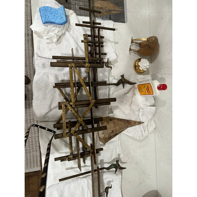 Curtis Jere Sailboats and Dock Wall Sculpture Signed Mid-Century Modern For Sale In New York - Image 6 of 6