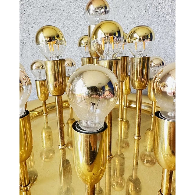 Mid-Century Modern Vintage Sputnik Flush Mount For Sale - Image 3 of 12