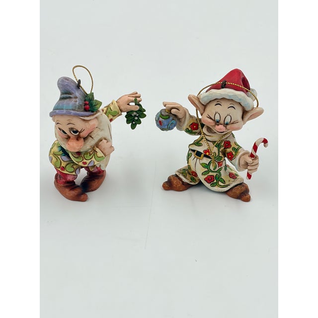 Jim Shore and Snow White and the Dwarfs Ornament Set Rare For Sale - Image 10 of 13