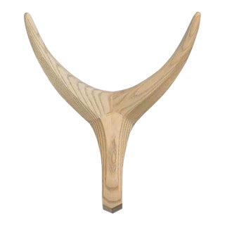 Large Nguni Head Animal Head Wall Sculpture, Grey For Sale