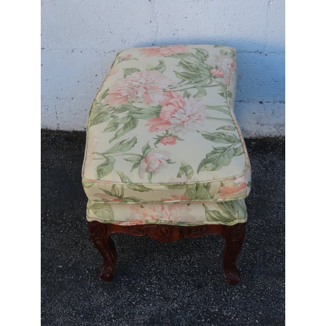 French Carved Large Stool Footstool Ottoman 6308 For Sale - Image 17 of 18