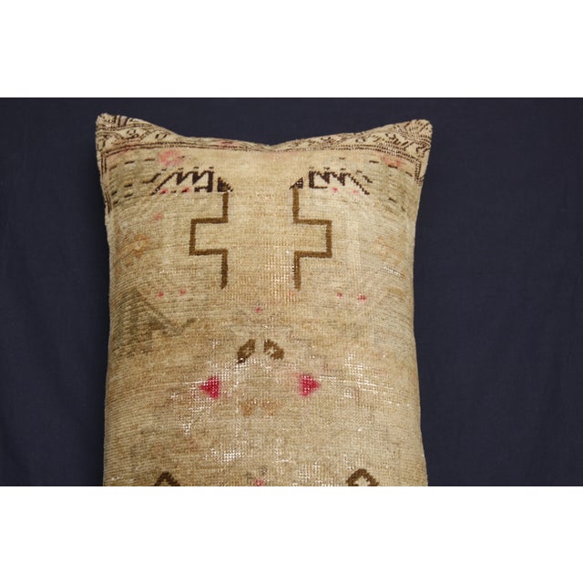 Handmade Turkish Soft Color Tones Rug Pillow Cvoer -17'' X 36'' For Sale - Image 12 of 14