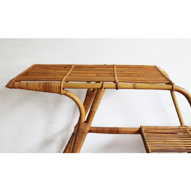 Rattan Flower Stand, 1950s For Sale - Image 4 of 9