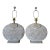 1980’s Vintage Postmodern Geometric Plaster Table Lamps – A Pair For Sale