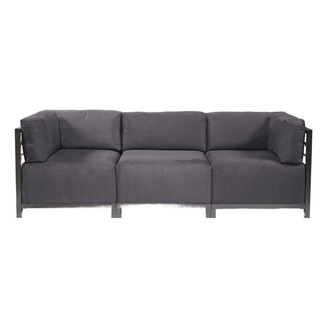 Axis 3pc Sectional Regency Gray Titanium Frame For Sale