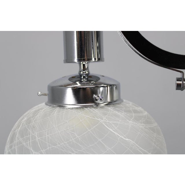 Italian Gold Glass Chandelier, 1970s For Sale - Image 4 of 13